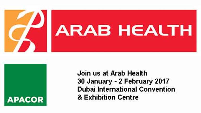 Meet Apacor at Arab Health Dubai February 2017